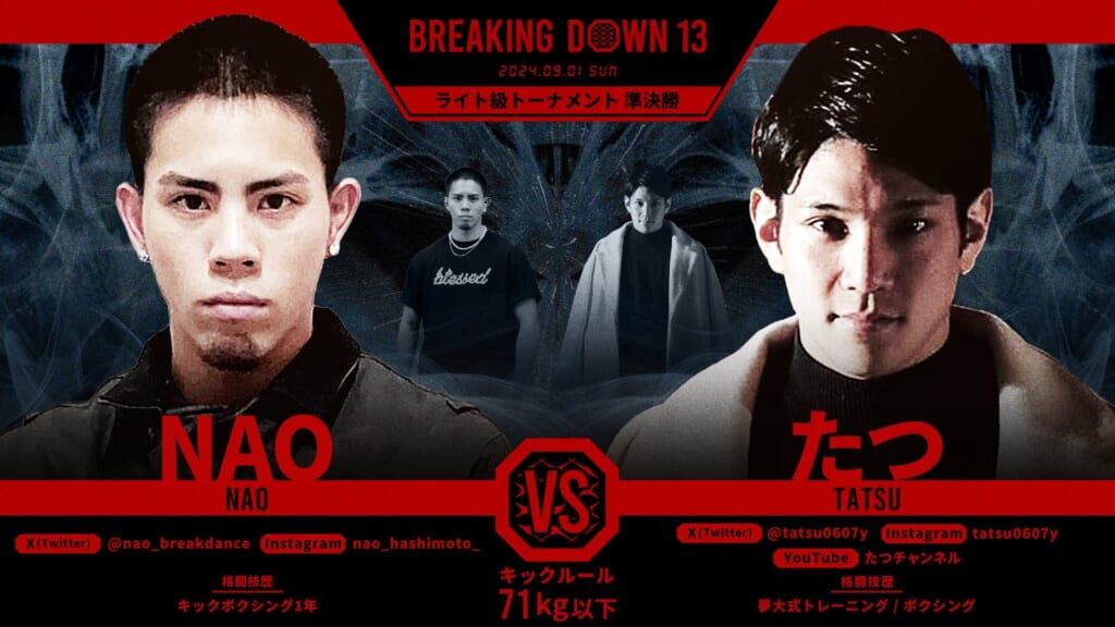 BREAKING DOWN 13
NAO vs. たつ