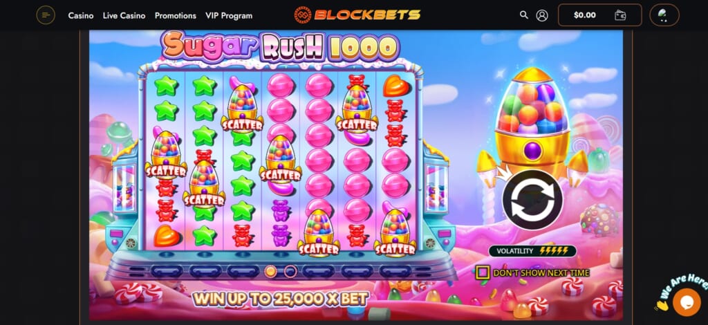 BLOCKBETS SUGAR RUSH 1000