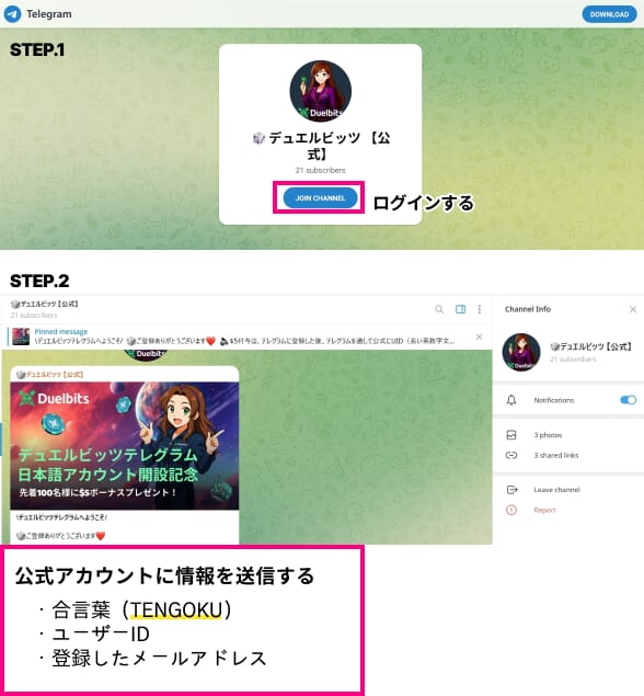 デュエルビッツ　テレグラム