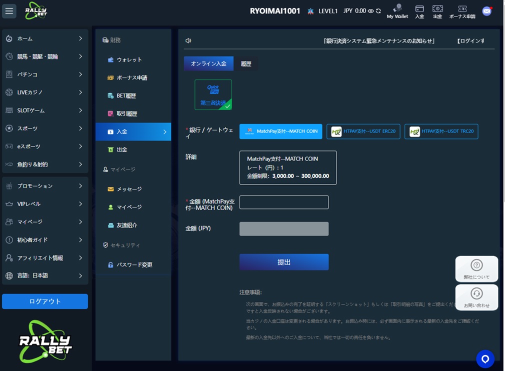 入金