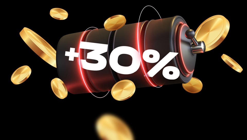 +30%
